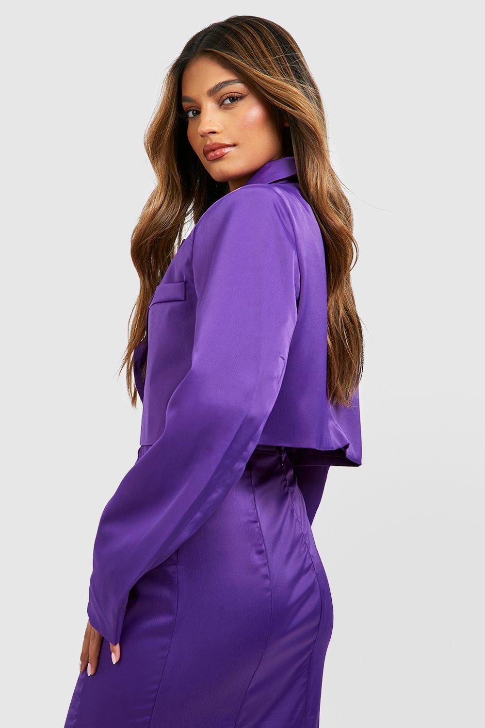 Long shop purple blazer